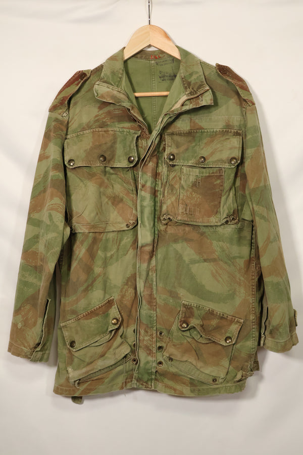 1950s French Army Lizard Camouflage TAP 47/54 Airborne Jacket Used