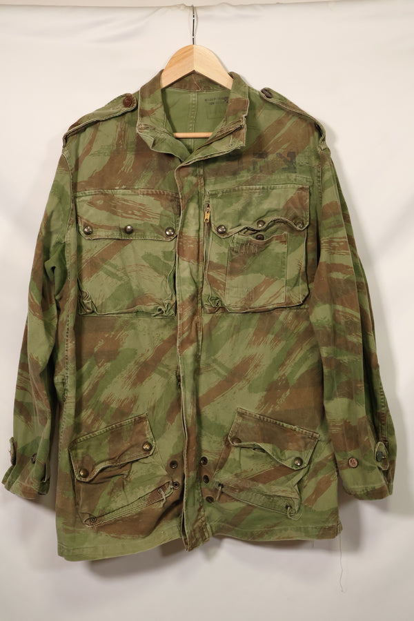 1950s French Army Lizard Camouflage TAP 47/54 Airborne Jacket with Israeli Stamp Used
