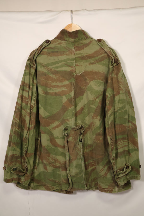 1950s French Army Lizard Camouflage TAP 47/54 Airborne Jacket with Israeli Stamp Used
