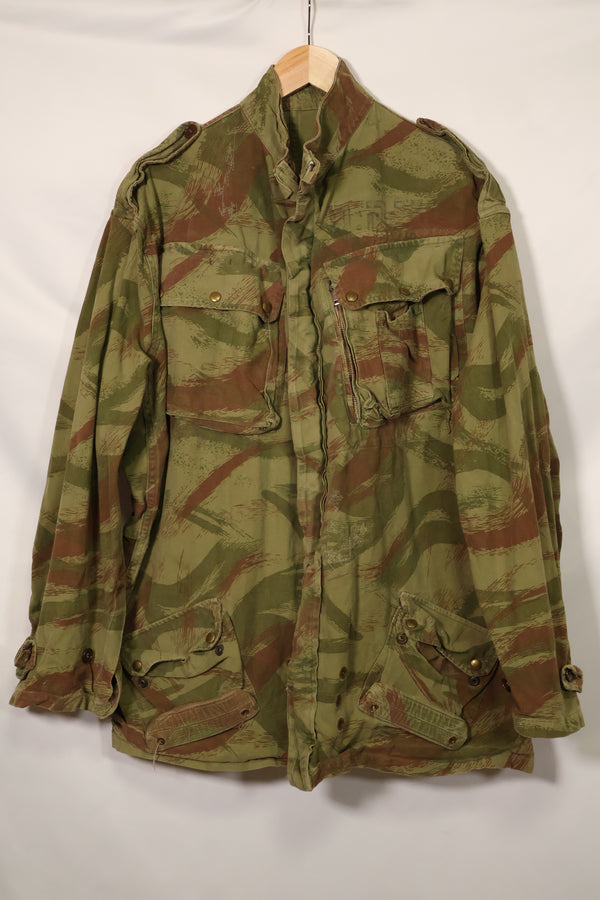 1950s French Army Lizard Camouflage TAP 47/53 Airborne Jacket with Israeli Stamp Used