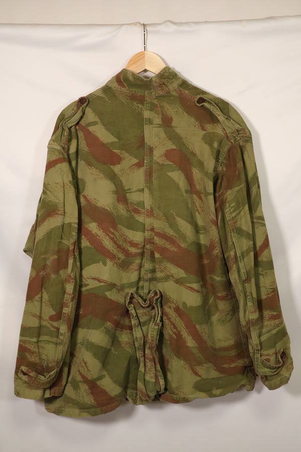 1950s French Army Lizard Camouflage TAP 47/53 Airborne Jacket with Israeli Stamp Used