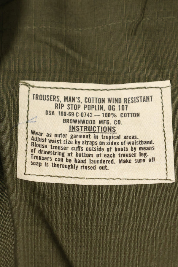 1969 Deadstock 4th Model Jungle Fatigue Pants, S-L, never used.