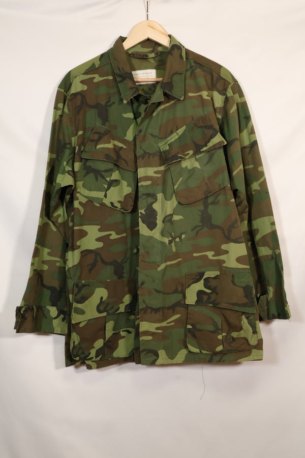 Circa 1967 L-R Non Ripstop Early Print ERDL Fatigue Jacket Used