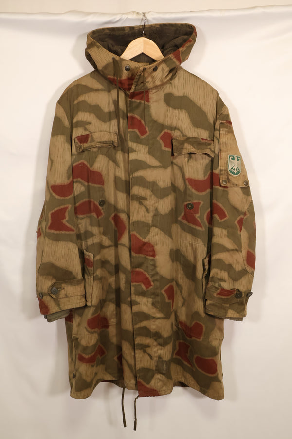 1960s-70s West German BGS Tan & Water Camouflage Field Parka with liner, used.