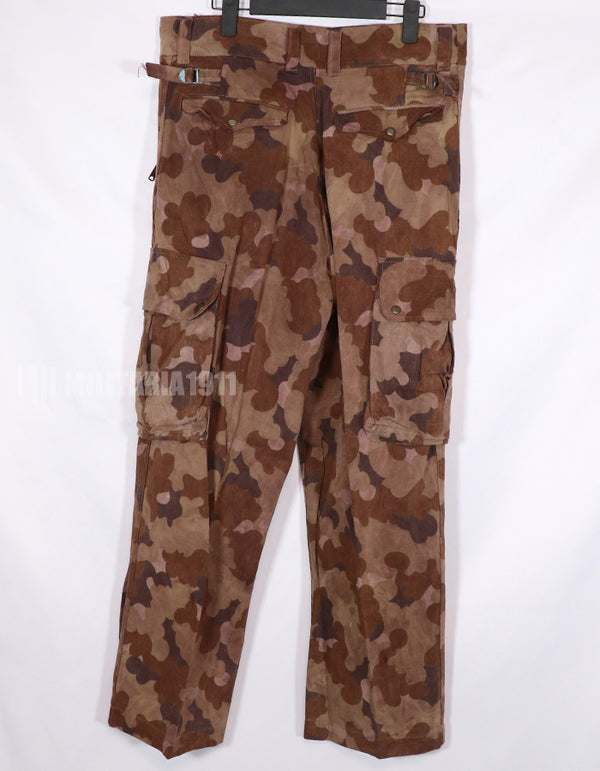 Real Fabric Replica South Vietnam National Field Police Cloud Camouflage French Cut Airborne Pants