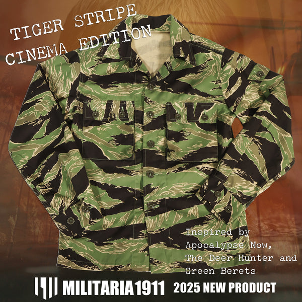 2025 New MILIARIA 1911 TIGER STRIPE CINEMA EDITION US CUT SHIRTS