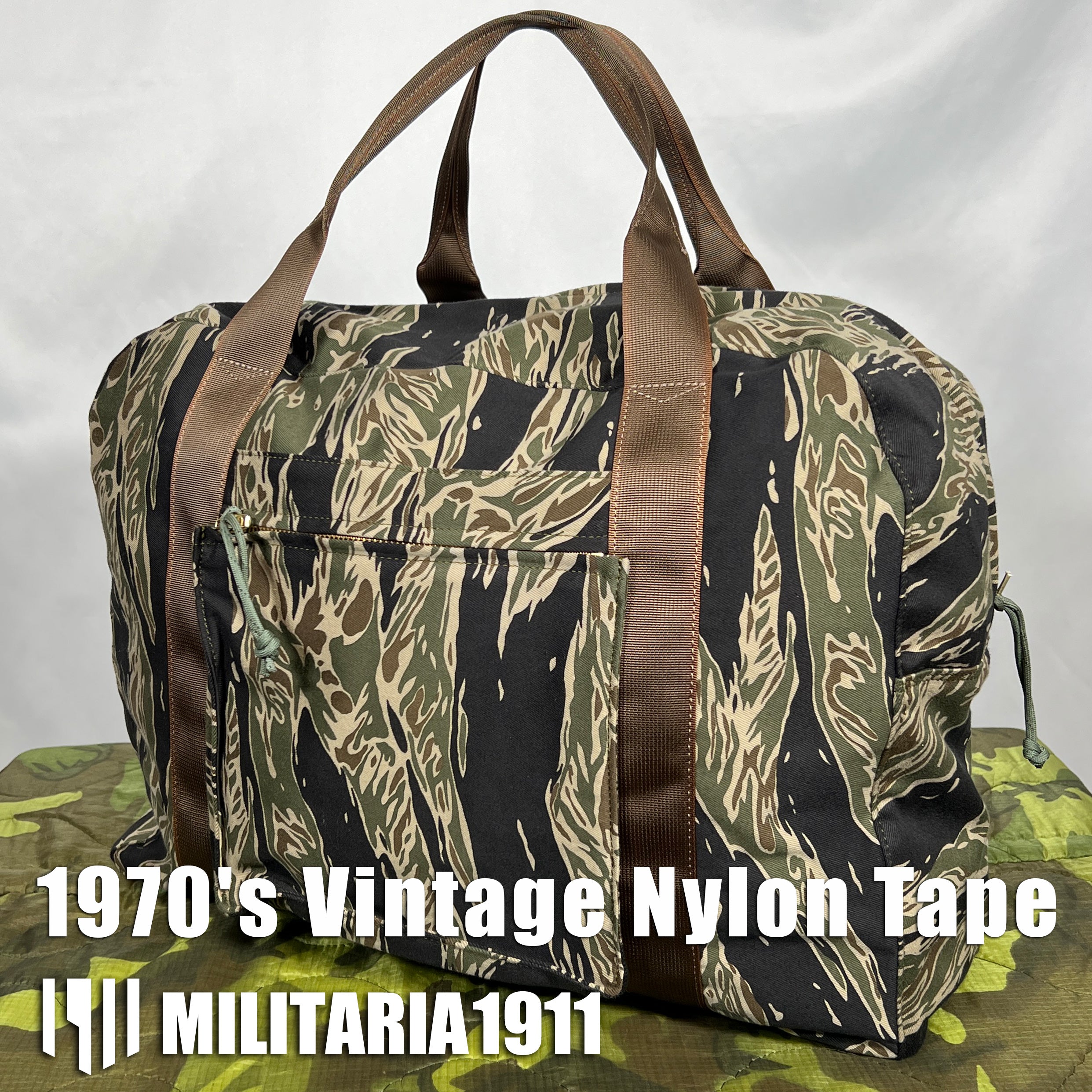 40% OFF [Delivery in early March 2024] MILITARIA 1911 Silver Tiger Stripe Locally Made Bag MADE IN JAPAN