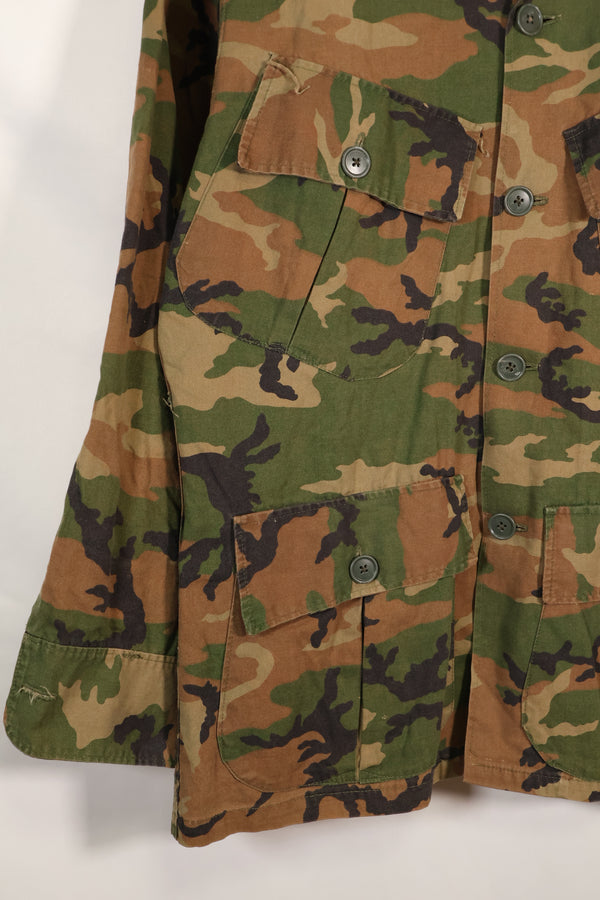 1970's Privately Procured Local Made US Military ERDL Camouflage Copy Fatigue Jacket, Used
