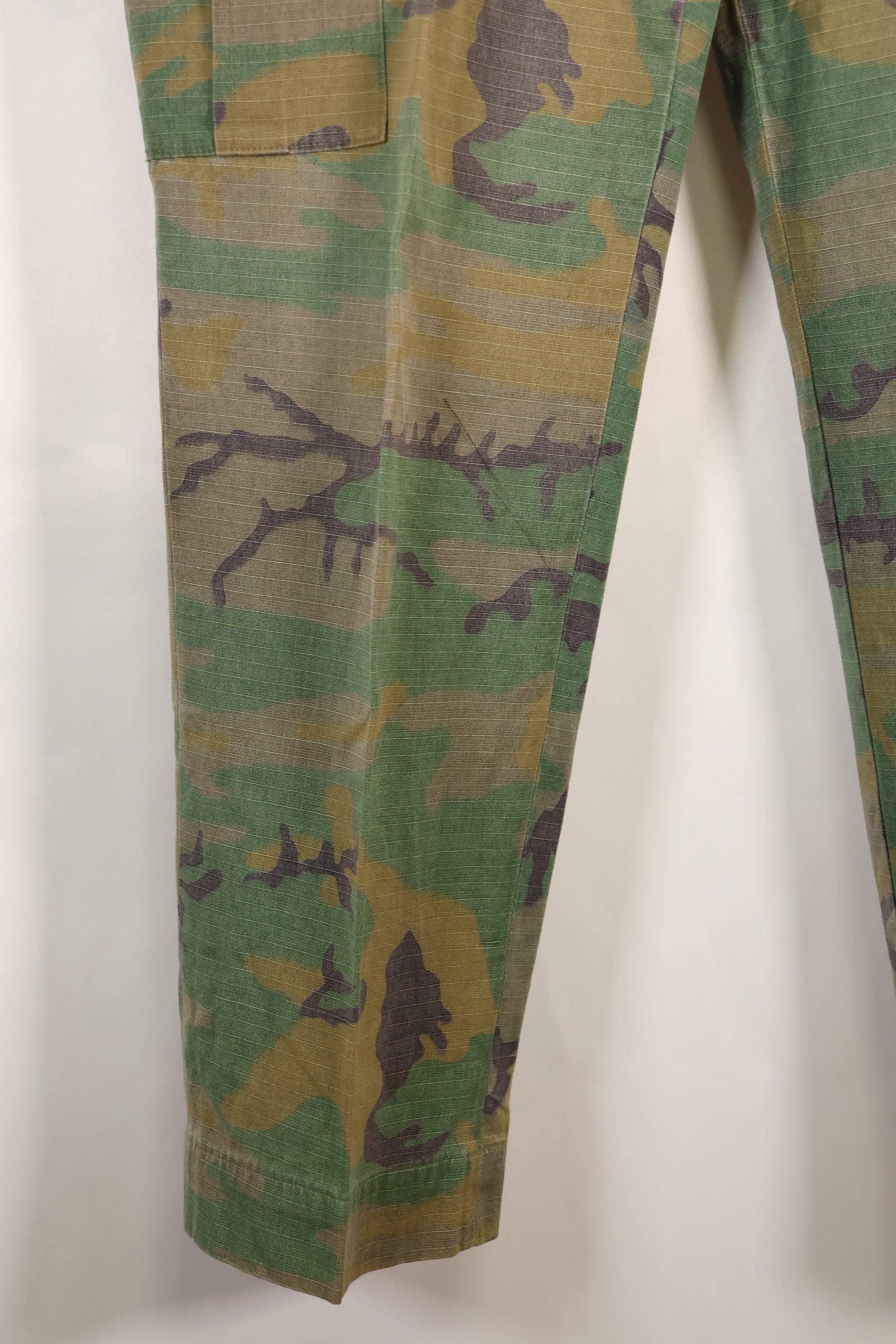 1970s Privately Procured Local Made US Army ERDL Camouflage Copy Fatigue Pants Used