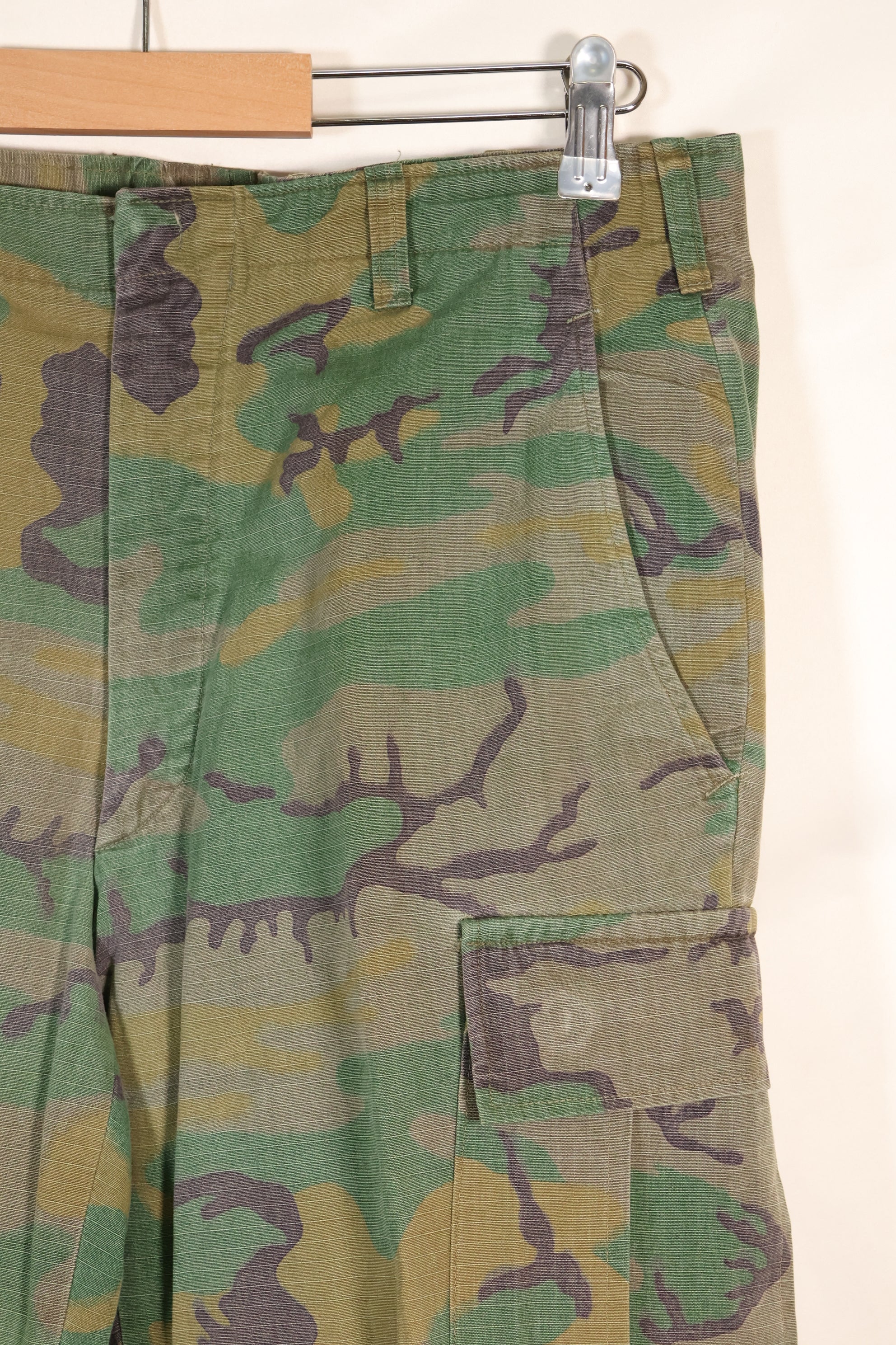 1970s Privately Procured Local Made US Army ERDL Camouflage Copy Fatigue Pants Used