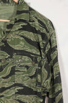 Real Late War Pattern Tiger Stripe Shirt, large size, missing buttons.
