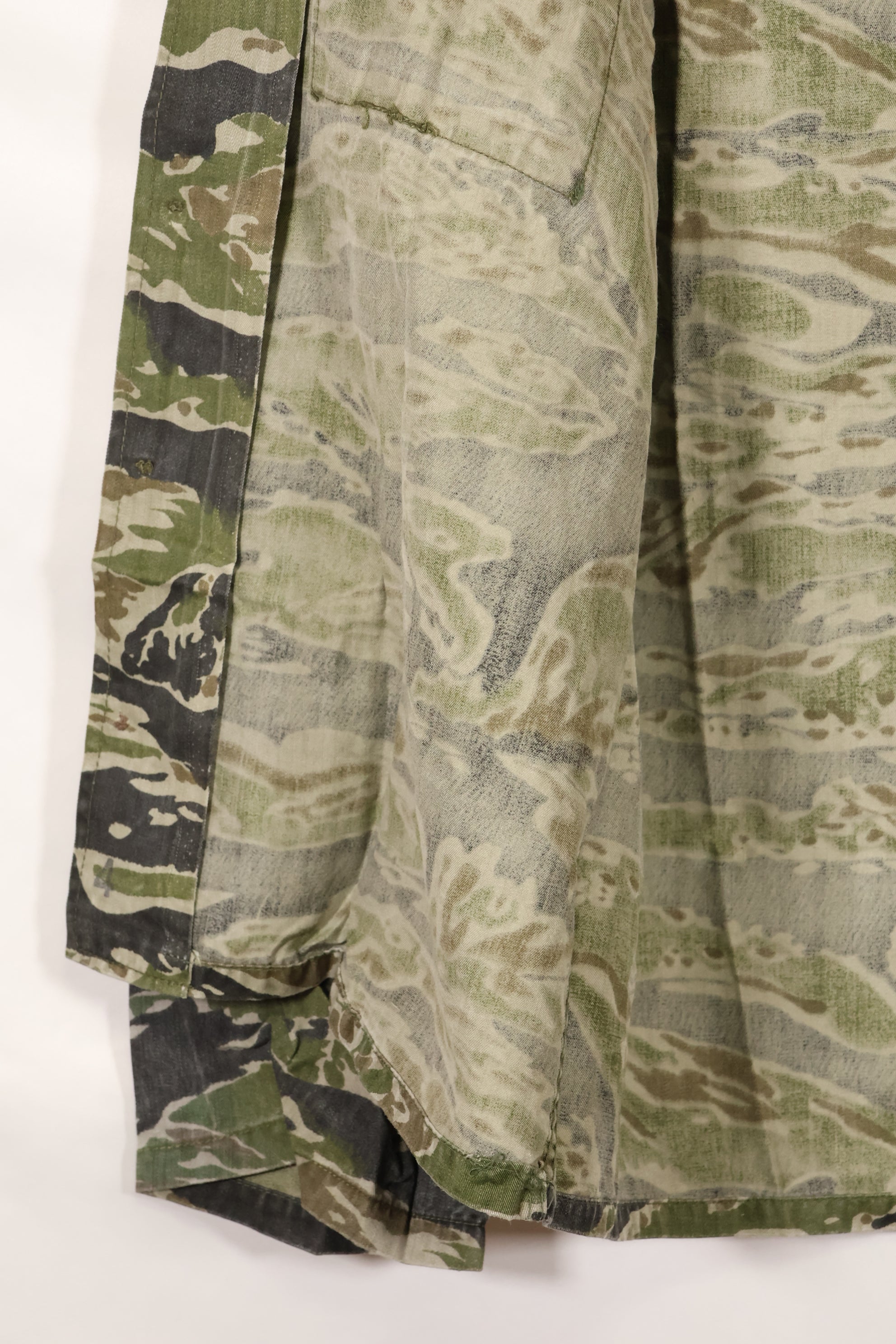 1960s Tiger Stripe Shirt, CIDG pattern, good condition, used.