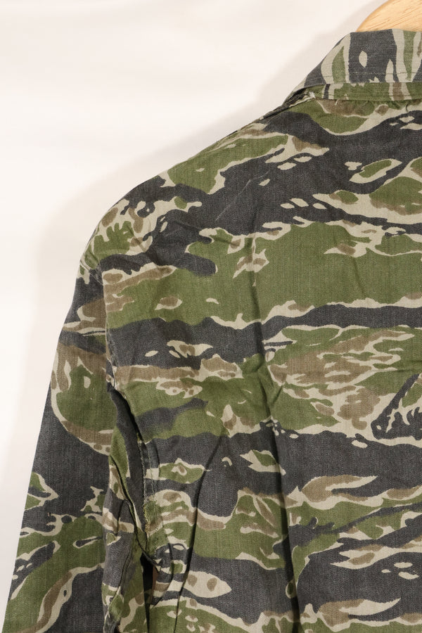 1960s Tiger Stripe Shirt, CIDG pattern, good condition, used.