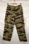 Real Okinawa Tiger Tiger Stripe Pants Asian Cut Faded Used