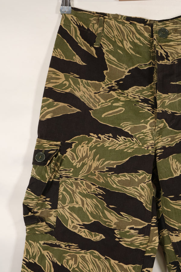 Real Okinawa Tiger Tiger Stripe Pants Asian Cut Faded Used