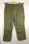 Estimated 1965 contract L-S 2nd Model Jungle Fatigue pants, good condition, used.