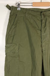 Estimated 1965 contract L-S 2nd Model Jungle Fatigue pants, good condition, used.