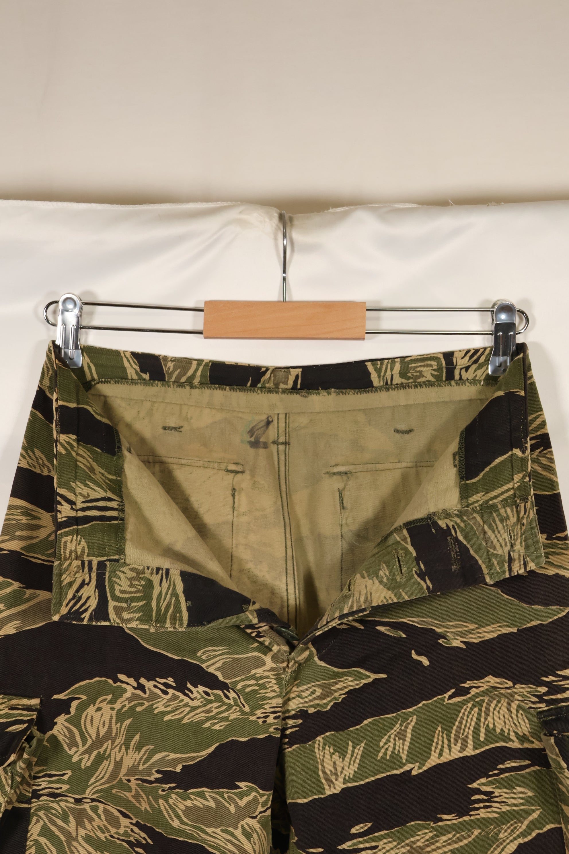 Real Okinawa Tiger Tiger Stripe Pants Asian Cut Faded Used