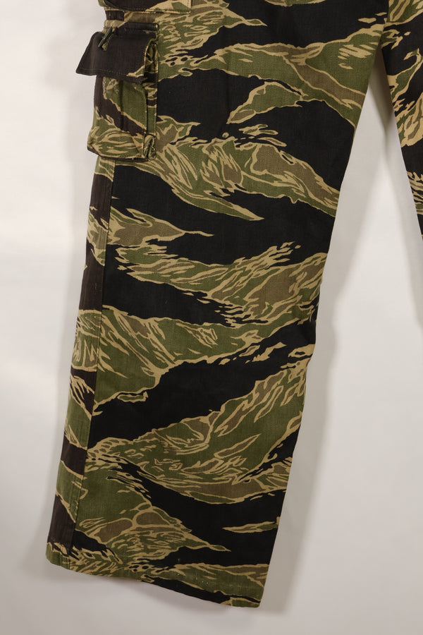 Real Okinawa Tiger Tiger Stripe Pants Asian Cut Faded Used