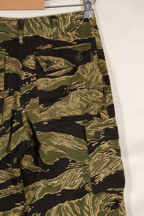 Real Okinawa Tiger Tiger Stripe Pants Asian Cut Faded Used