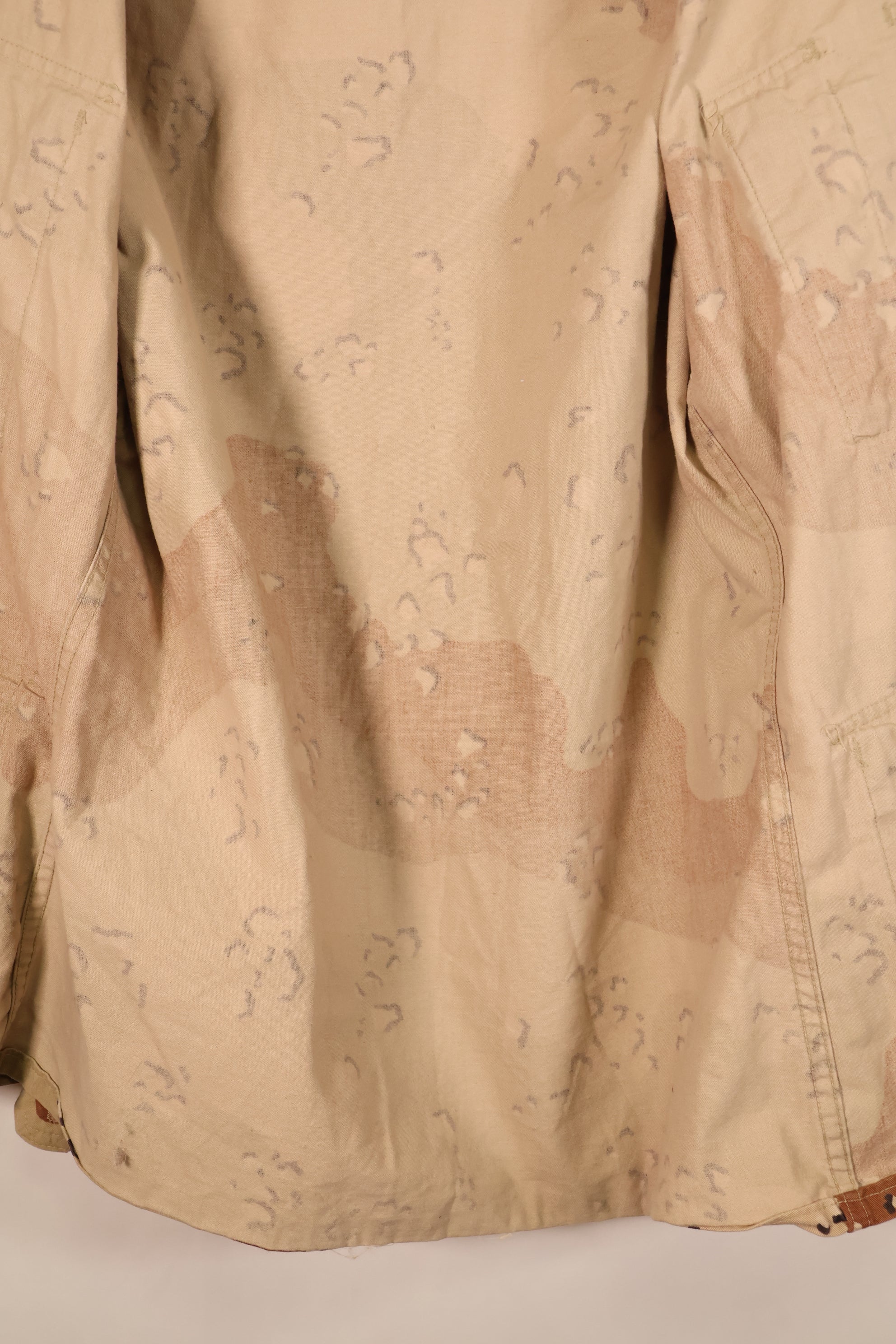 1990 Contract, S-R, U.S. Navy, US NAVY, Individual Item, 6C Desert Color, Chocolate Chip Camo Jacket, Used
