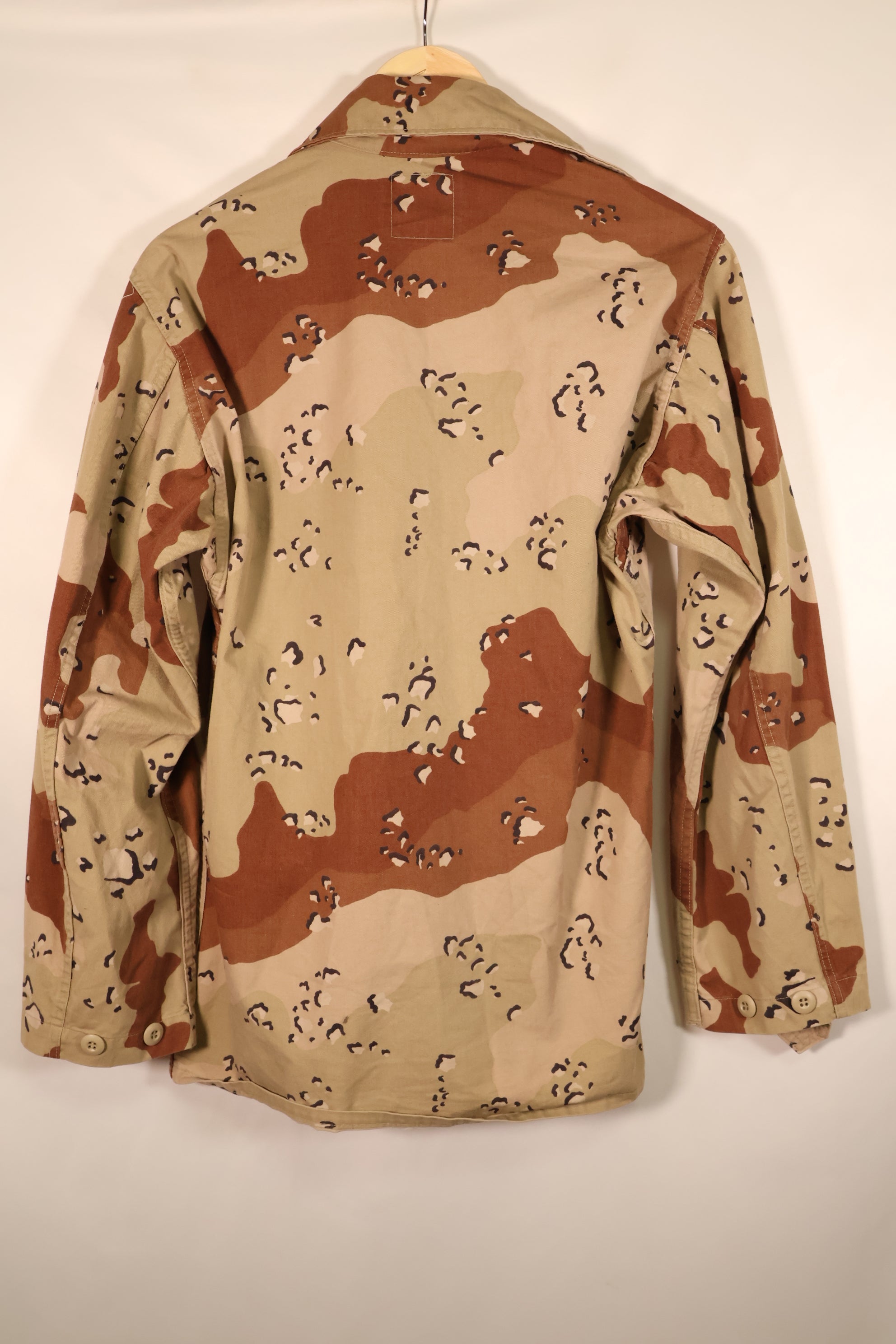 1990 Contract, S-R, U.S. Navy, US NAVY, Individual Item, 6C Desert Color, Chocolate Chip Camo Jacket, Used