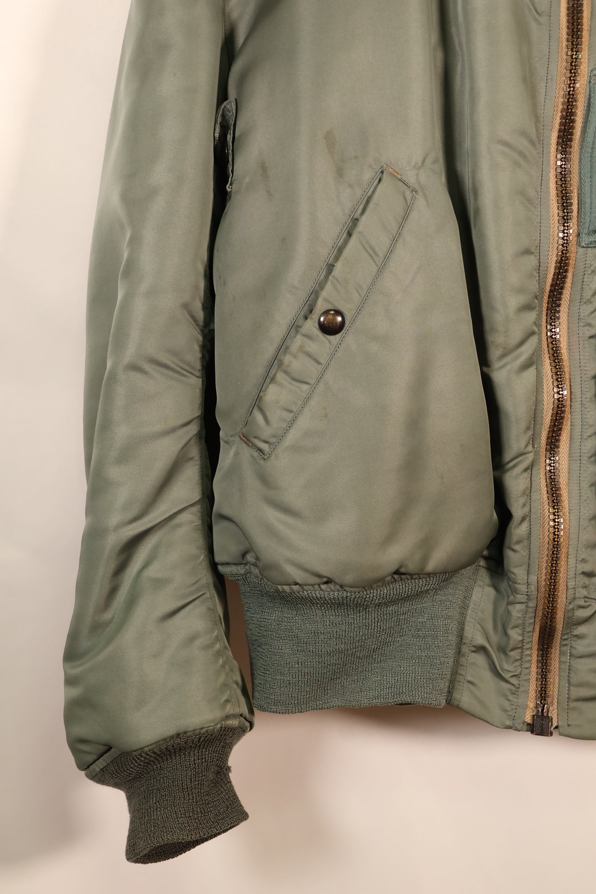 Mid-1950s Test Sample—Estimated Size L or X-LARGE—U.S. Air Force B-15D Flight Jacket—Experimental Test Sample—Good Condition