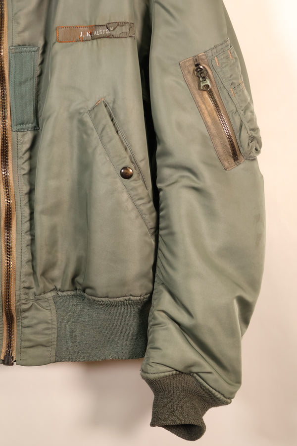 Mid-1950s Test Sample—Estimated Size L or X-LARGE—U.S. Air Force B-15D Flight Jacket—Experimental Test Sample—Good Condition