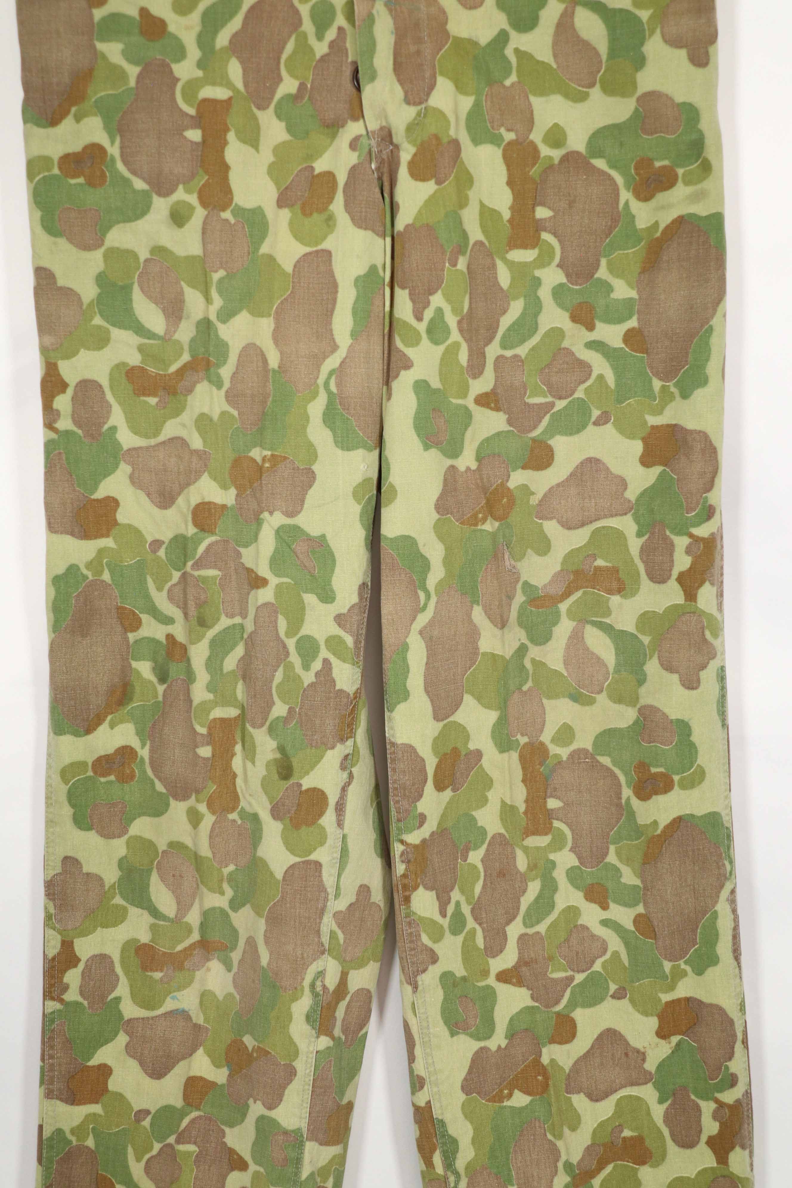 Real Fabric Frogskin Camouflage Pants Duck Hunter Used