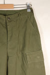 Estimated 1967 Contract S-R 3rd Model Jungle Fatigue Pants Non Rip Good Condition Used