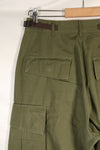 Estimated 1967 Contract S-R 3rd Model Jungle Fatigue Pants Non Rip Good Condition Used