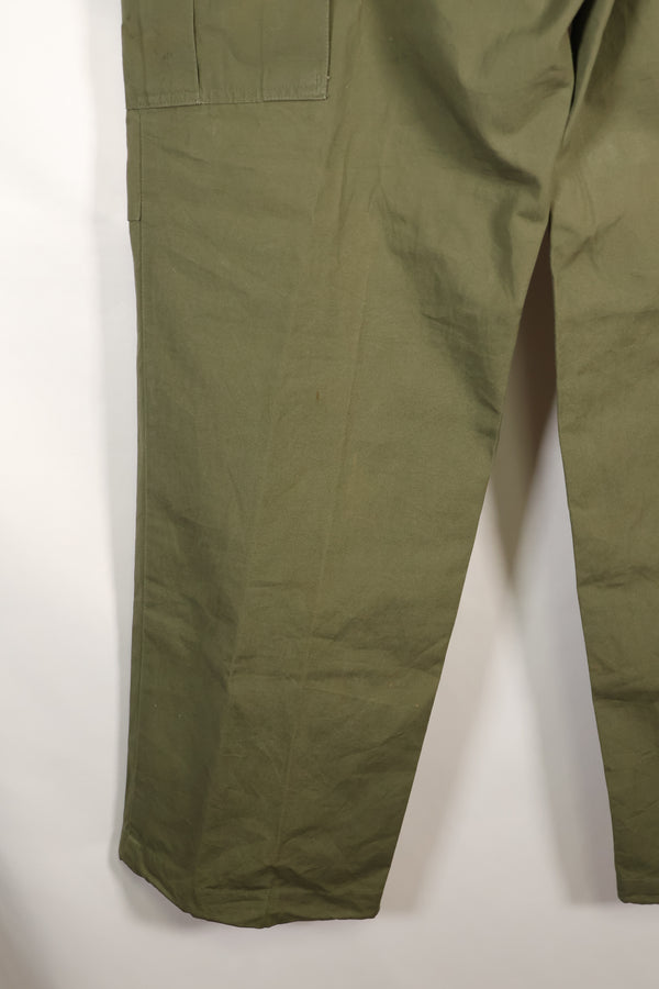 Estimated 1967 Contract S-R 3rd Model Jungle Fatigue Pants Non Rip Good Condition Used