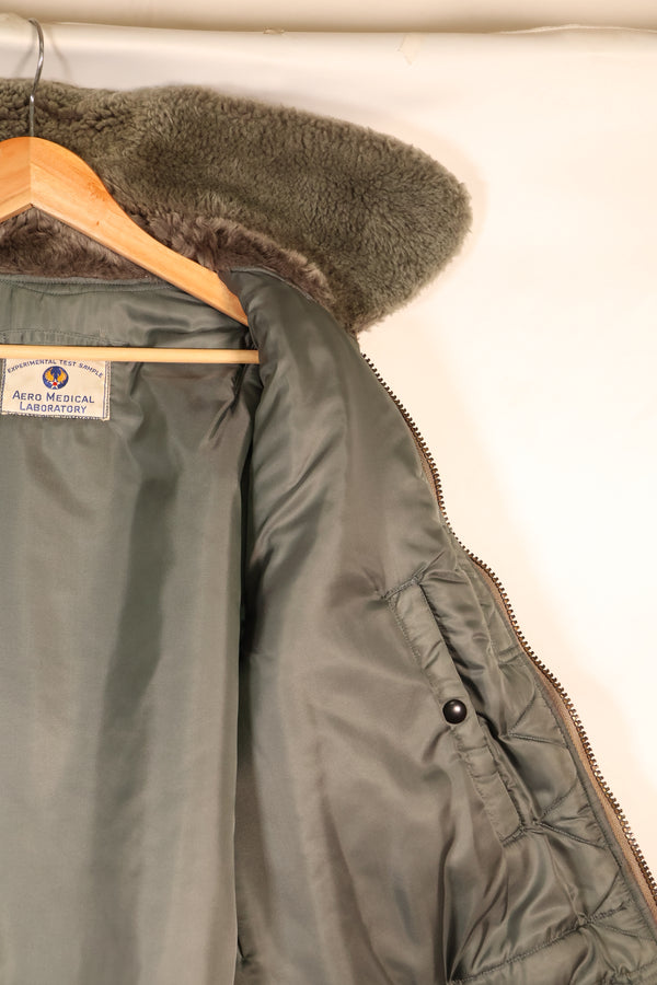 Mid-1950s Test Sample—Estimated Size L or X-LARGE—U.S. Air Force B-15D Flight Jacket—Experimental Test Sample—Good Condition