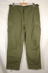 1967 Contract L-L 4th Model Jungle Fatigue Pants in good condition, faded, used.
