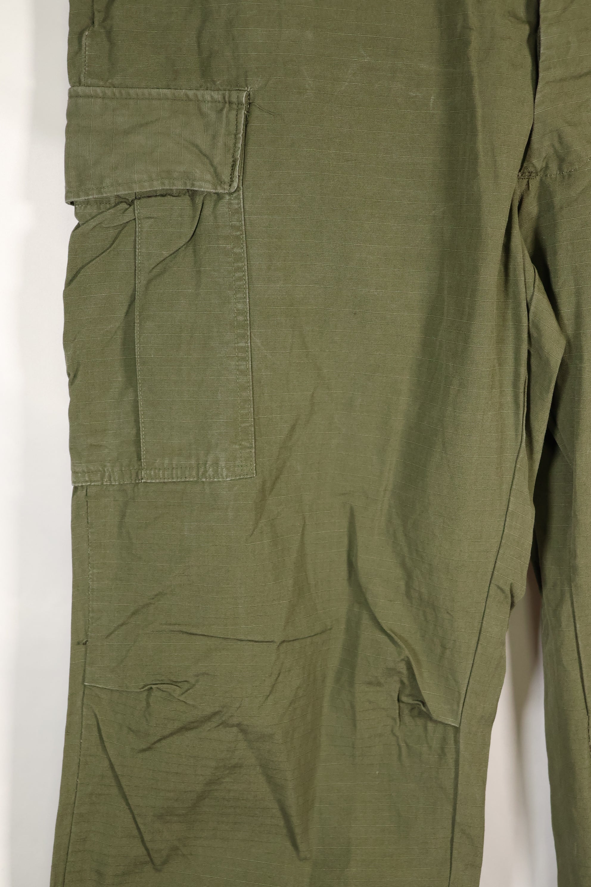 1967 Contract L-L 4th Model Jungle Fatigue Pants in good condition, faded, used.