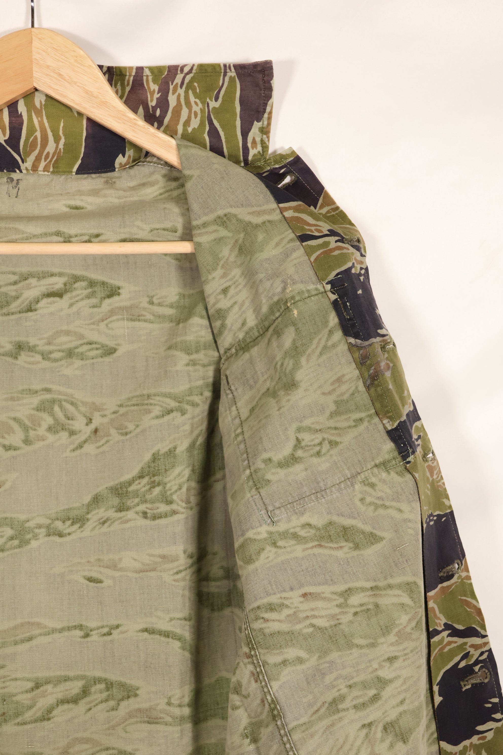 Real Late War Pattern Tiger Stripe Shirt Heavyweight Fabric Used
