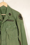 1967 Contract Estimated S-R 3rd Model Jungle Fatigue Jacket 73rd Surveillance Airplane Company  Patch First Attached Used