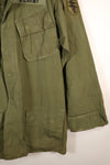 1969 Contract, M-L, 4th Model Jungle Fatigue Jacket, Green Beret Specification, Patches Added Later, Used