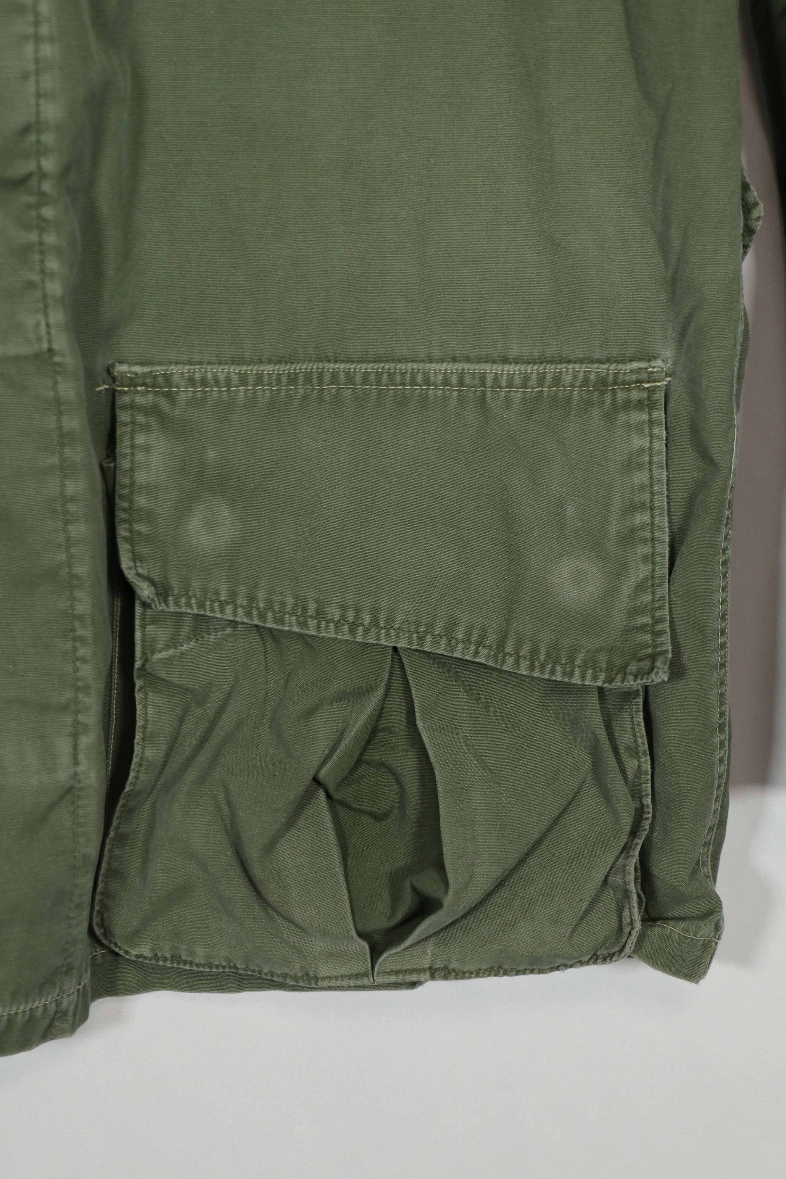Real 2nd Model Jungle Fatigue Jacket, stains, patch marks, L-R size, used, A