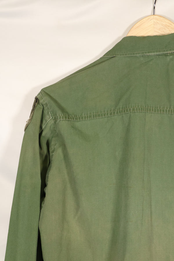 1967 Contract Estimated S-R 3rd Model Jungle Fatigue Jacket 73rd Surveillance Airplane Company  Patch First Attached Used