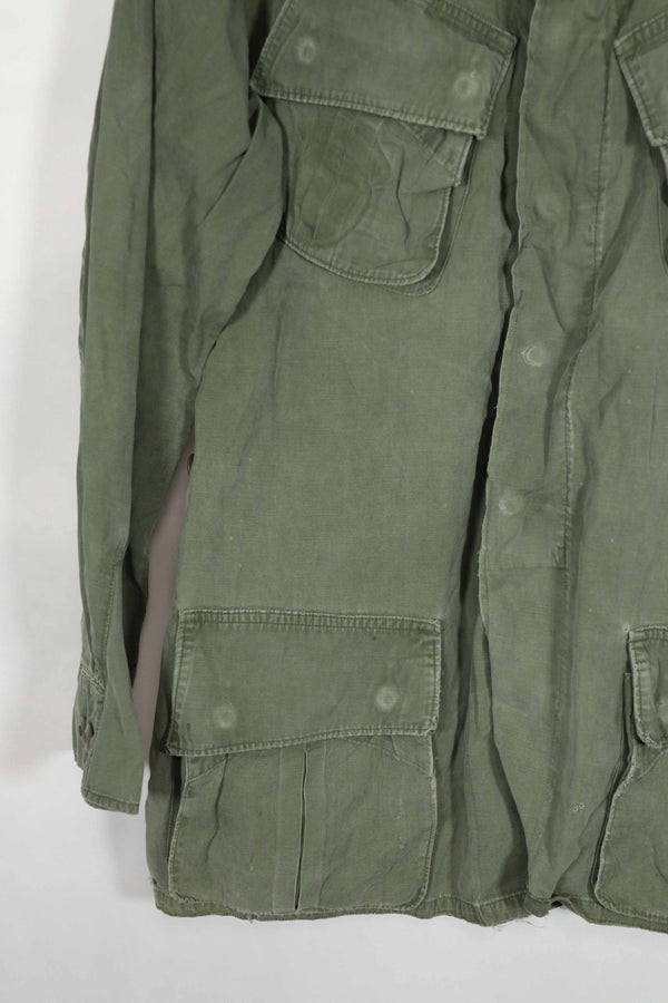 Real 2nd Model Jungle Fatigue Jacket, stains, patch marks, used, B