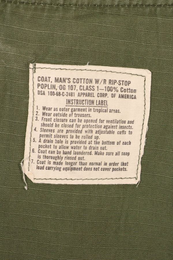 1968 Contract, S-R, USAF, 4th Model Jungle Fatigue Jacket, Short-Sleeve Custom, Used
