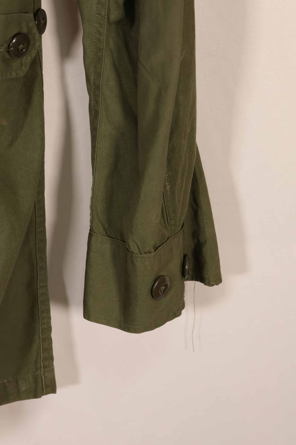 Real 1964 1st Model Jungle Fatigue Jacket, stained, faded, used.