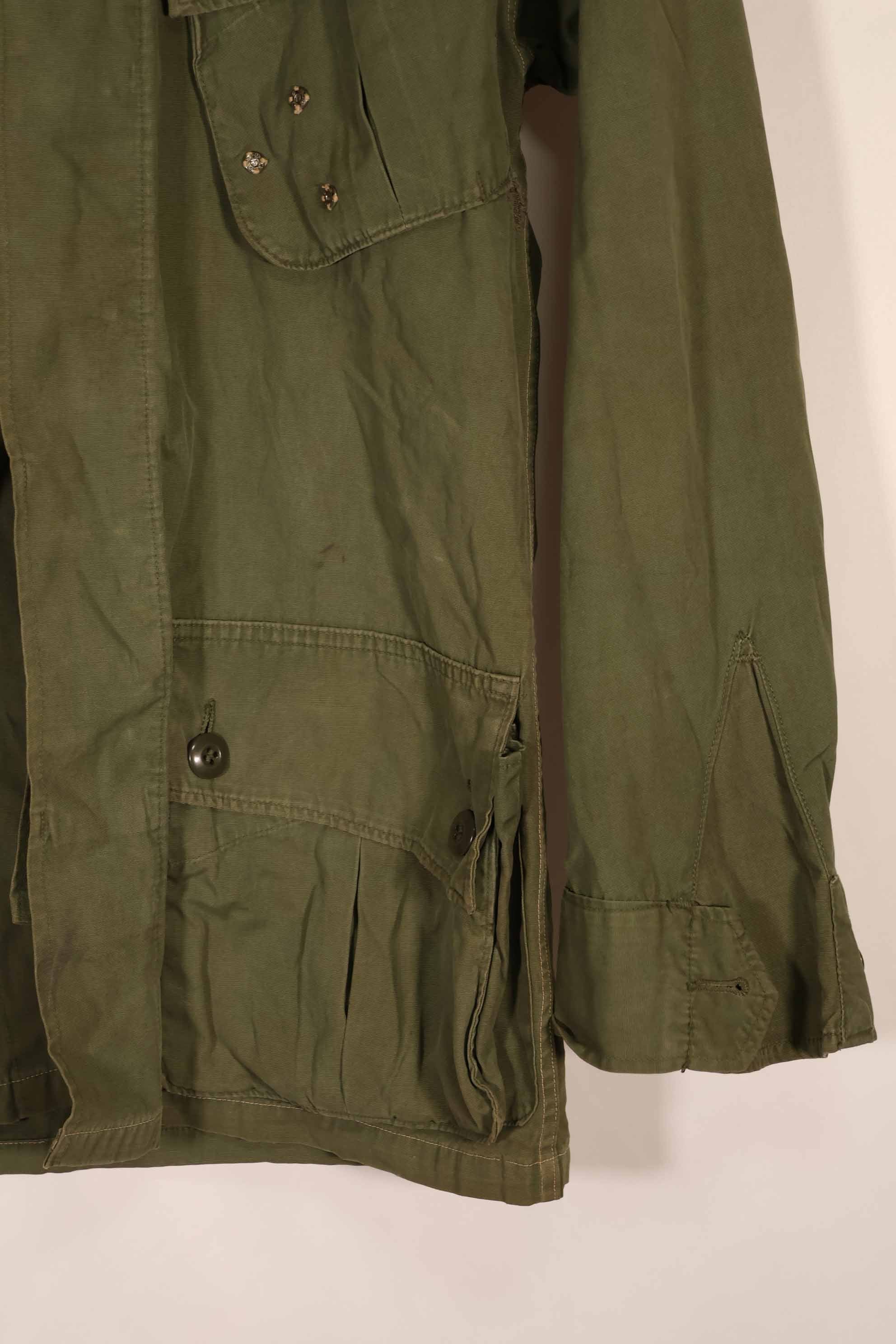 Real 1st Model Jungle Fatigue Jacket, repaired and refitted, used.