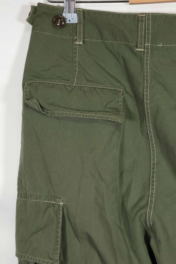 Mid-1960s Japanese locally made 2nd Model Jungle Fatigue pants, used.