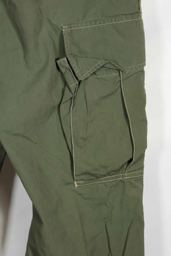 Mid-1960s Japanese locally made 2nd Model Jungle Fatigue pants, used.