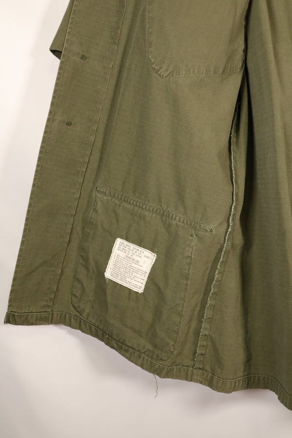 1969 Contract, S-R, U.S. Navy, PBR 4th Model Jungle Fatigue Jacket, Patch Added Later, Used