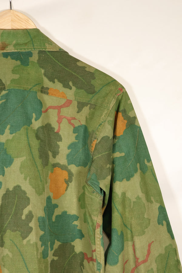 1970's Private Purchase U.S. Marine Corps Mitchell Camouflage Fatigue Jacket by Shelterhalf, used.