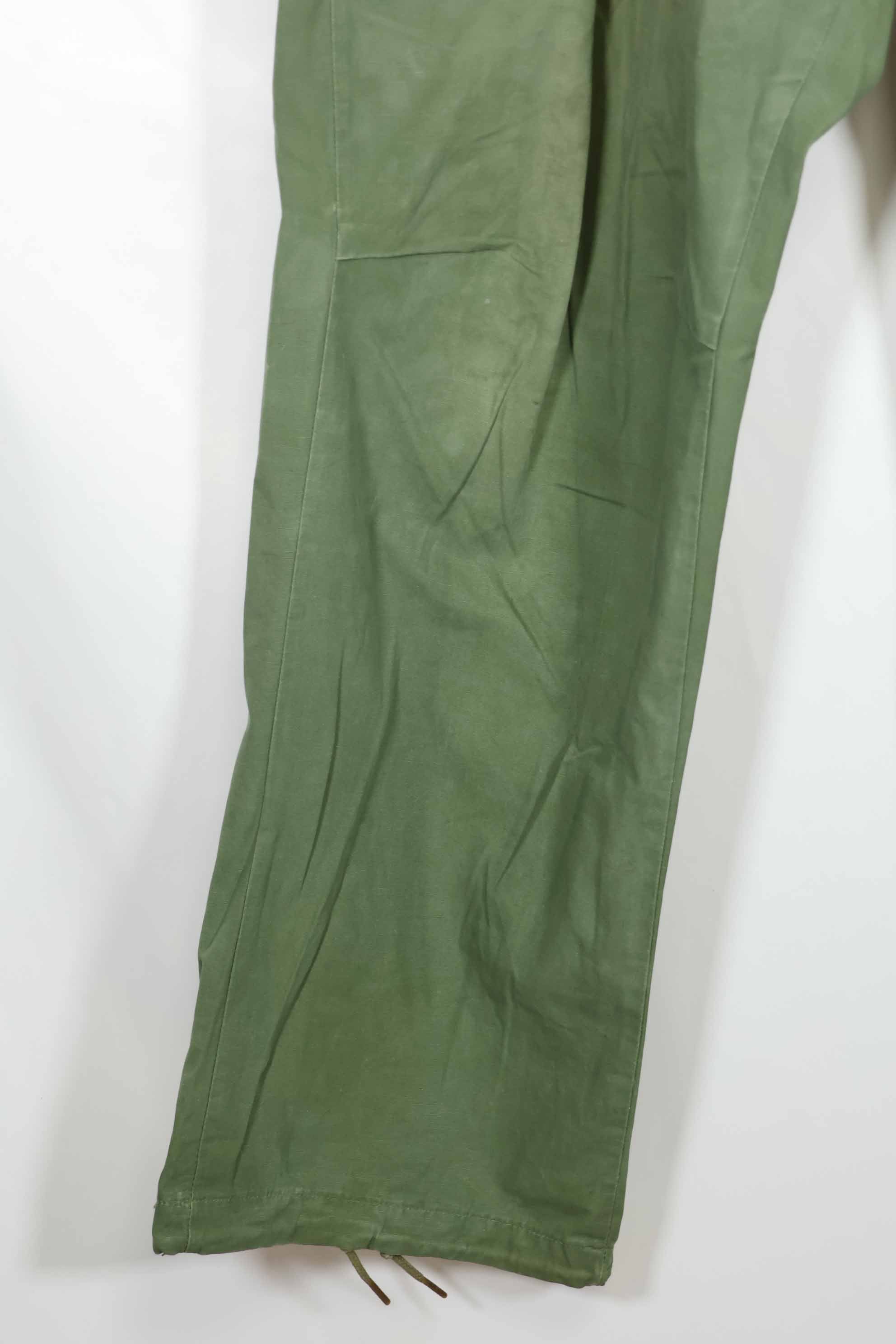 Mid-1960s 3rd Model Non-Ripstop Jungle Fatigue Pants L-L Used