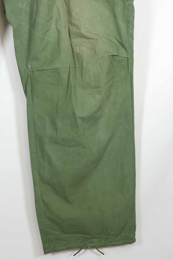 Mid-1960s 3rd Model Non-Ripstop Jungle Fatigue Pants L-L Used